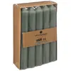 Atmosphera - Lot de 10 bougies bâtons - vert eucalyptus - 45g