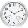 Atmosphera Créateur D'intérieur - Horloge Olga d extérieur argent D40cm
