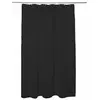 5FIVE Rideau de Douche Nid d'Abeille Noir Charbon 180 x 200 cm anneaux inclus