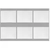 Secret De Gourmet Set de 6 assiettes à dessert rectangulaire - 22 x 17 cm - Porcelaine