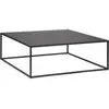 Atmosphera Créateur D'intérieur - Table basse Gota métal noir 100x100cm