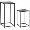 ATMOSPHERA Créateur d'intérieur - Lot de 2 Tables à Café Design Gota 74cm Noir