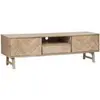 ATMOSPHERA Meuble TV 2 Portes & 1 Tiroir "Aeris" 180cm Beige