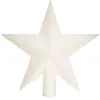 Déco Sapin de Noël Cimier étoile Blanc Irisé Pailleté