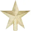 Déco Sapin de Noël Cimier étoile Doré Pailleté