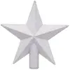 Déco Sapin de Noël Cimier étoile Argent Pailleté