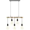 Suspension rampe x5 métal Jake Atmosphera - Naturel clair