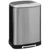 FIVE Simply Smart - Poubelle de Cuisine en Métal Ariane 50L Argent