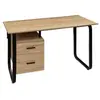 5five Simply Smart - Bureau avec caisson bava effet bois noir - 5five
