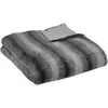Atmosphera Créateur d'intérieur - Plaid Imitation Fourrure Grizzli 180x230cm Gris