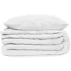 Atmosphera - Parure de lit en doublure Gaze de coton - 240x220 cm - Blanc