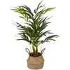 Atmosphera Créateur D'intérieur - Palmier artificiel pot roseau H80cm