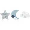 Patères enfant - Atmosphera - Ciel - Multicolore - Bois MDF - 3 pièces