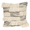 HOMEMAISON Coussin - ATMOSPHERA - 45x45 cm - Noir et Blanc - Coton - Déhoussable