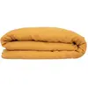 Atmosphera - Housse de couette Linah en lin lavé ocre 240x220 cm