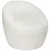Atmosphera Créateur D'intérieur - Fauteuil Romi bouclette blanc
