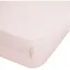 Atmosphera - Drap housse Linah en lin lavé bonnet 30 cm rose 140x190 cm