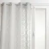 HOMEMAISON - Voilage Sama impression jacquard 140 x 240 cm - Gris - Sama
