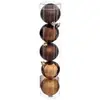 Atmosphera Déco de sapin Lot de 5 Boules de Noël d 5 cm - Bronze - Feeric Christmas