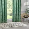 Non communiqué Rideau 140 x 260 cm Folha motifs jacquard vert cèdre Atmosphera - Vert