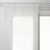 HOMEMAISON - 2 Voilages Anissa - Longueur 160 cm x Largeur 60 cm - Blanc - Anissa