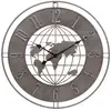 Atmosphera Horloge Monde Isac D68 en métal