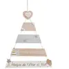 Non communiqué Créateur d'intérieur - Pancarte de Noël Sapin Laponie 70cm Beige