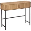 ATMOSPHERA Console 2 Portes "Colva" 100cm Beige & Noir