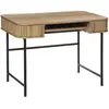 Atmosphera - Bureau 2 portes coulissante Colva - Marron et noir - Colva