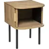 ATMOSPHERA Chevet 2 portes en bois et pieds en acier colva-l40xp40xh53cm