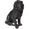 Statuette ""Lion"" - noir H80 cm - Noir - Atmosphera createur d'interieur