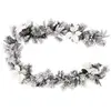 Atmosphera Créateur d'intérieur - Guirlande de Noël Floqué 200cm Blanc & Vert