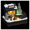 ATMOSPHERA Fééric Lights and Christmas - Village de Noël Boutique Sapin Ville 13cm Multicolore