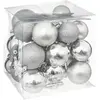 Fééric Lights & Christmas Déco de Sapin de Noël Kit 35 pièces, Boule, Flocon et Cimier - Argenté