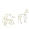 ATMOSPHERA Décoration Lumineuse Led "Calèche" 202cm Blanc