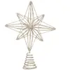 FÉÉRIC LIGHTS AND CHRISTMAS Déco Sapin de Noël Cimier Étoile polaire en métal Champagne pailleté