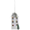 ATMOSPHERA Décoration de Noël maison grise H.13,5cm