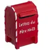 ATMOSPHERA Boîte Aux Lettres Déco "père Noël" 5cm Rouge