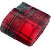 3S. x Home Plaid flanelle imprimé Brody 230x180cm - rouge