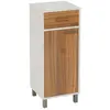 Meuble bas 1 tiroir 1 porte côme effet travertin 5five