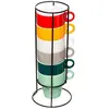 FIVE SIMPLY SMART Lot 6 tasses capucino avec support metal
