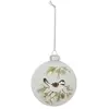Non communiqué Atmosphera Créateur d'intérieur - Boule de Noël en Verre Oiseau 8cm Blanc