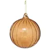 Boule de Noël Marron glacé marron en verre D14cm - Feeric lights & christmas