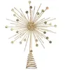Déco Sapin de Noël Cimier Pastilles dorées pailletées