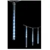 EMINZA Guirlande lumineuse Rideau lumineux 10 Tubes effet goutte 100 LED Blanc Froid