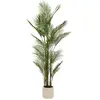 Palmier artificielle merlo 187 cm avec pot blanc MERLO