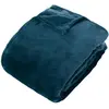 3S. x Home Plaid flanelle Ollis 260x240cm - bleu egéen