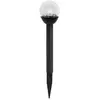 Atmosphera - Balise Solaire à Planter Carry - Verre - Noir - H32 cm