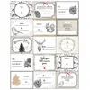 Feeric Lights & Christmas Lot de 15 étiquettes Cadeaux "Pop" 25cm Blanc