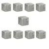 Secret de Gourmet - Lot de 9 Pierres à Whisky Glaçons 2cm Gris